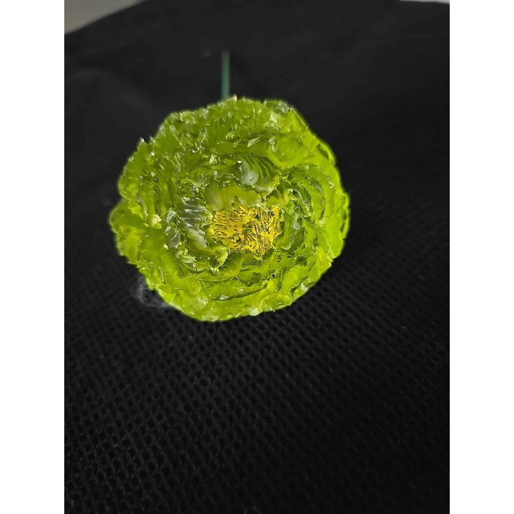 Resin Light Grren Yellow Flower Decoration Gift Stem.   578